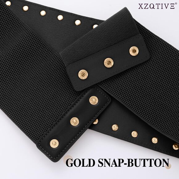 4358 Women's Wide Corset Belts, Punk Style Waist Belt For Dresses - Picture 6 of 6